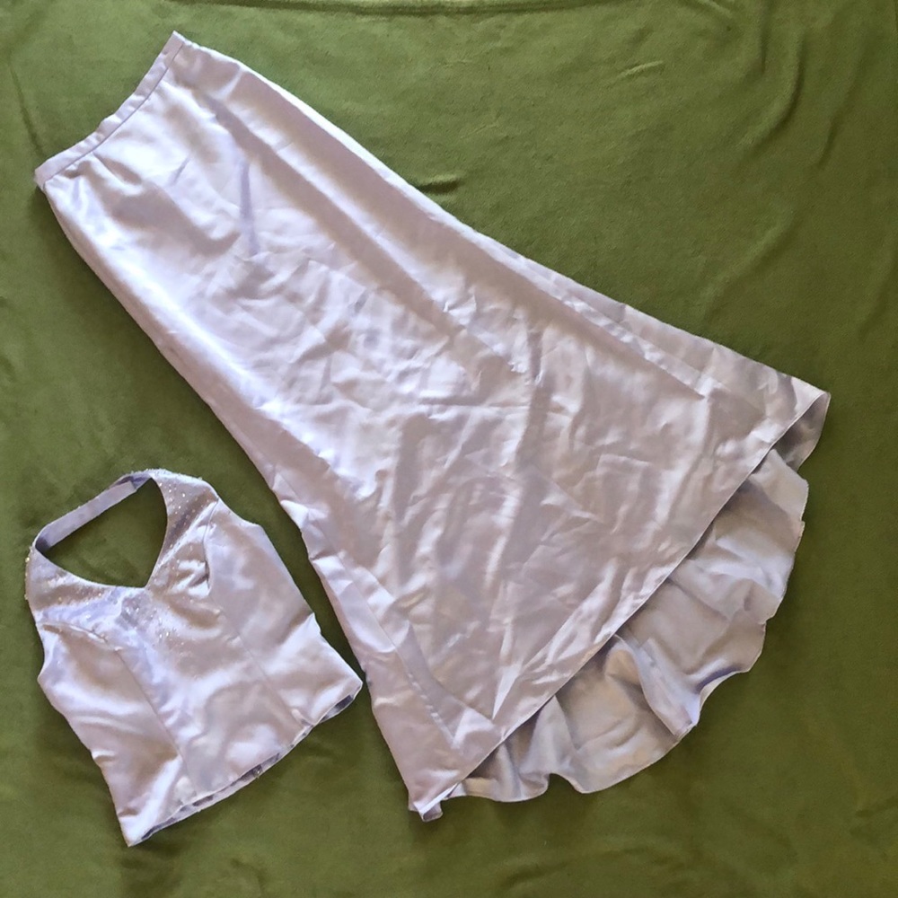 2 piece bridesmaid dress
